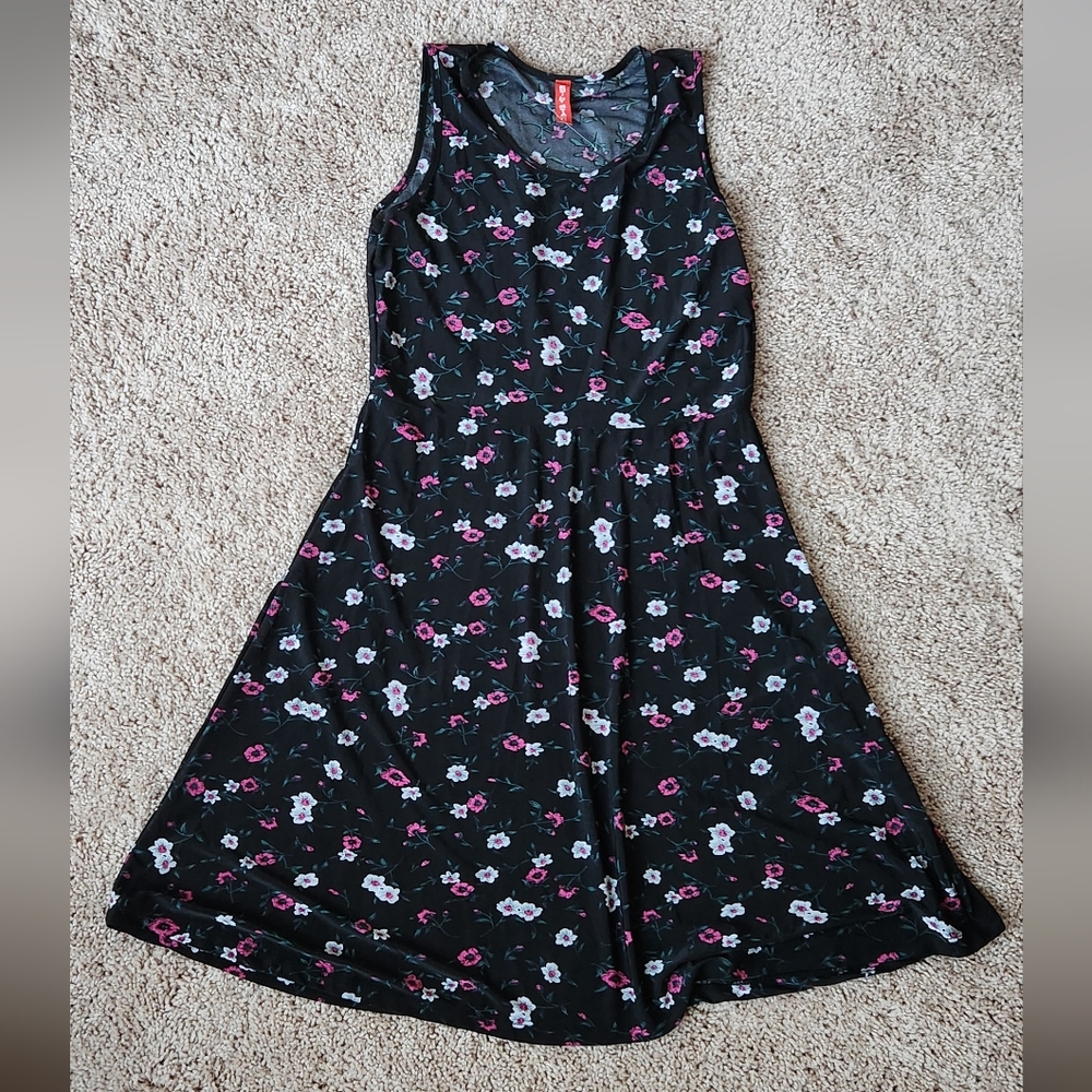Emily Starcy Floral Black Dress